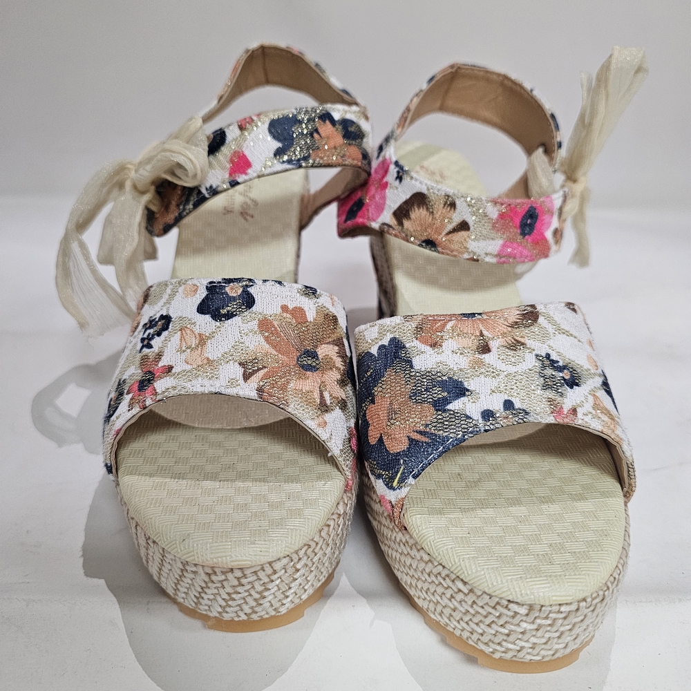 Floral Wedge Sandals